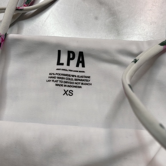 LNA Smocked One Piece Swimsuit Floral NWOT - Picture 3 of 5